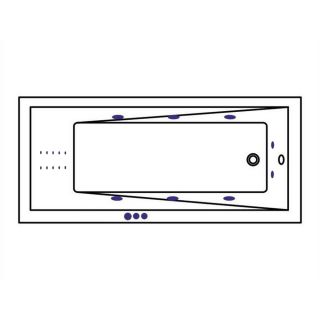 Гидромассажная ванна WHITECROSS Wave Slim 0111.160080.100.SMARTNANO.CR 160x80 см Smart Nano хром